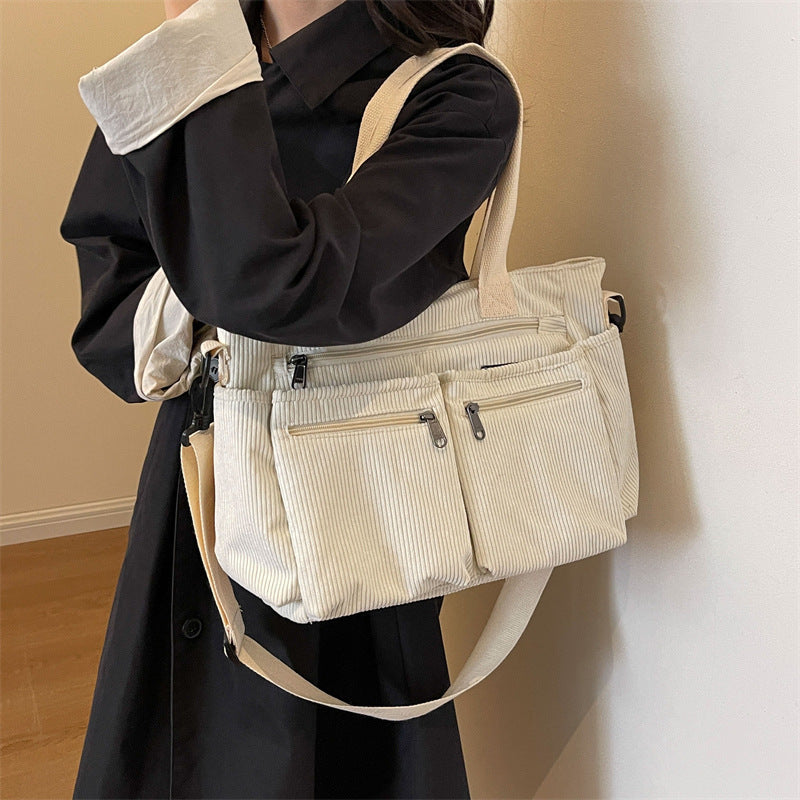 Oliva | Corduroy Tote Bag - Elegant & Trendy