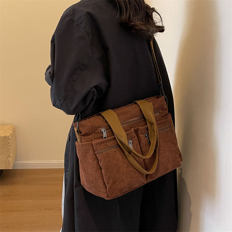 Oliva | Corduroy Tote Bag - Elegant & Trendy