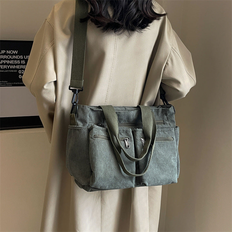 Oliva | Corduroy Tote Bag - Elegant & Trendy