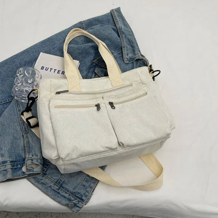 Oliva | Corduroy Tote Bag - Elegant & Trendy