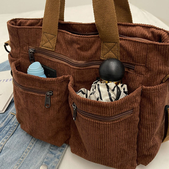 Oliva | Corduroy Tote Bag - Elegant & Trendy
