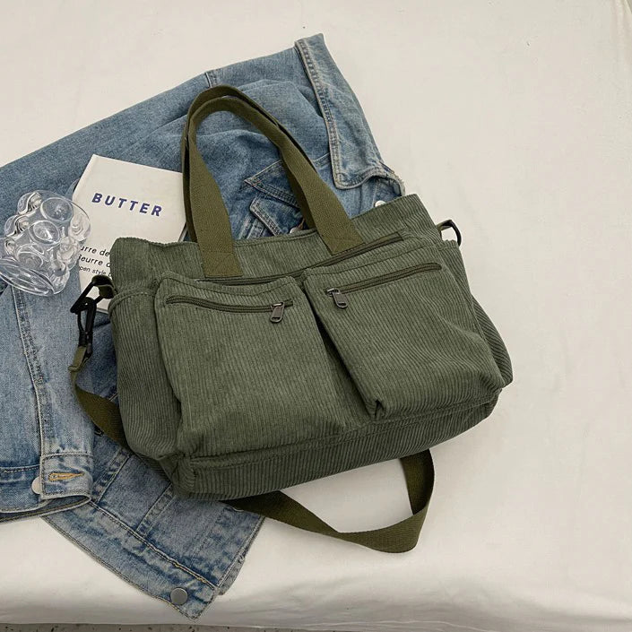 Oliva | Corduroy Tote Bag - Elegant & Trendy