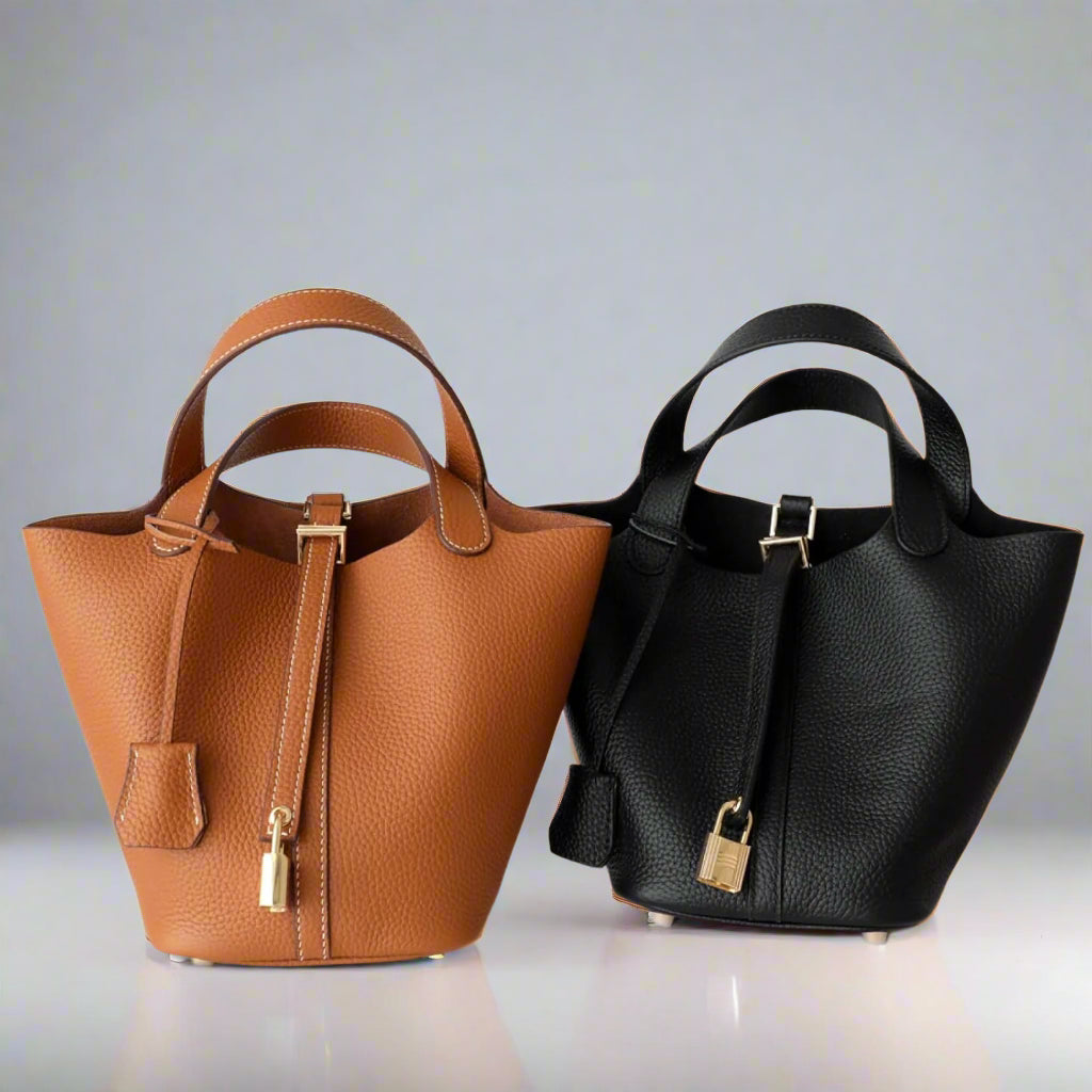 Mia | Timeless Leather Bucket Bag